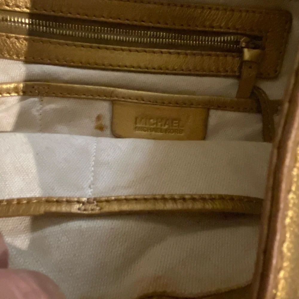 Michael Kors Gold hobo purse
